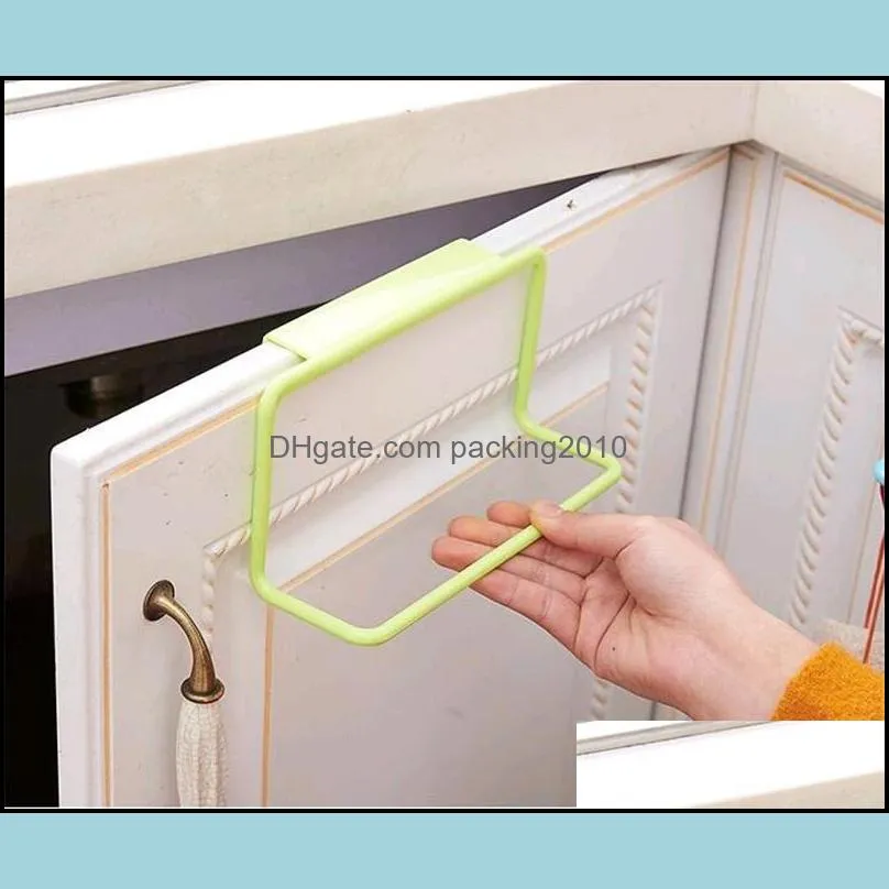 barthroom towel holder cabinet door back towelholder multifunctional plastic towels hanging rack for bathroom kitchen wll-wq617