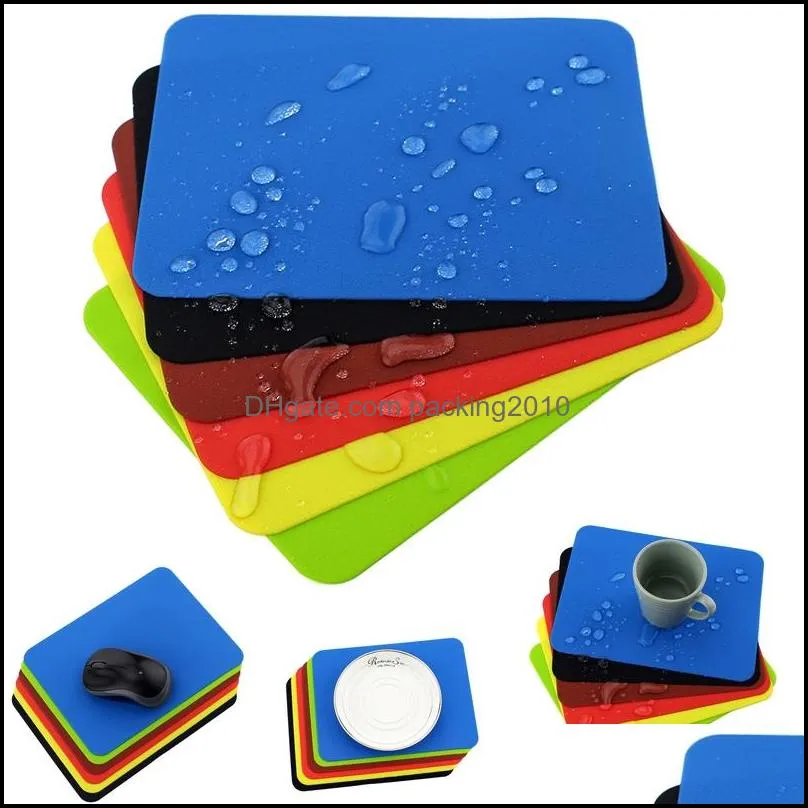 Silicone Anti Heat Table Mat Office Creative Fashion Mouse Pad Non Slip Cup Holder Washable Rectangle Placemat Kitchen Accessory