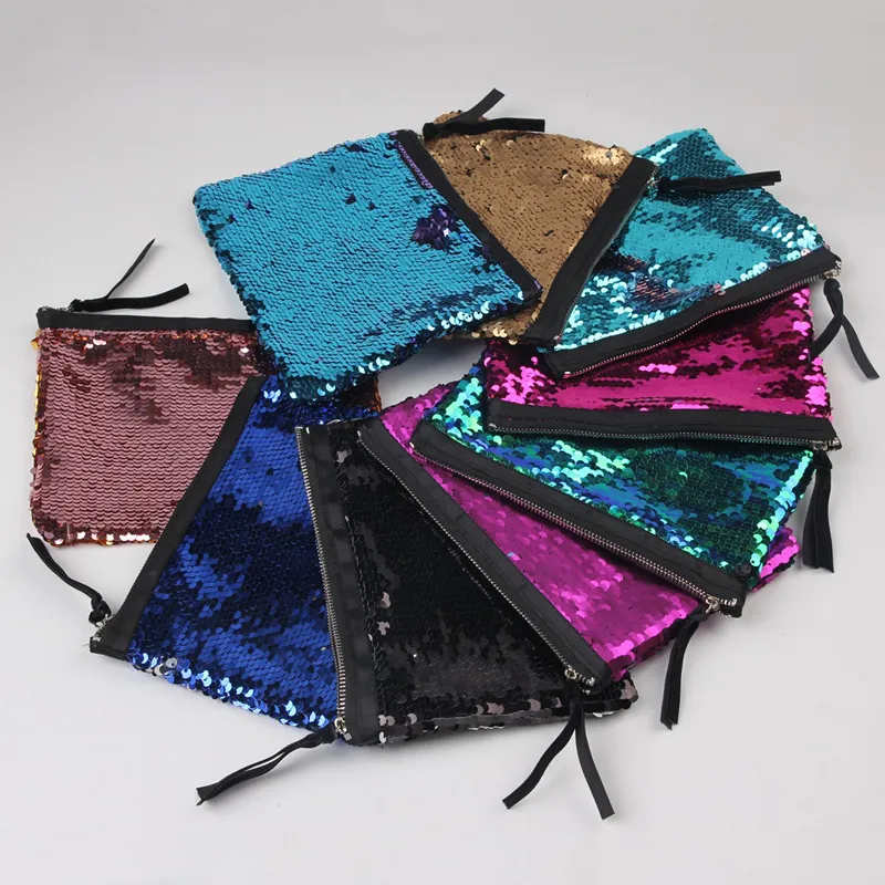 Mermaid Sagin Embreagem Bolsa Reversível Lantejas Bolsa Mulheres Glitter Zipper Saco de Dinner Saco de Dinnceros Partem