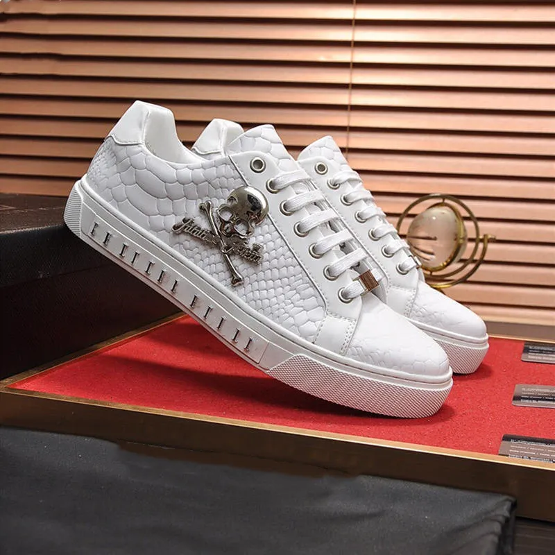 White flat shoes mens sale