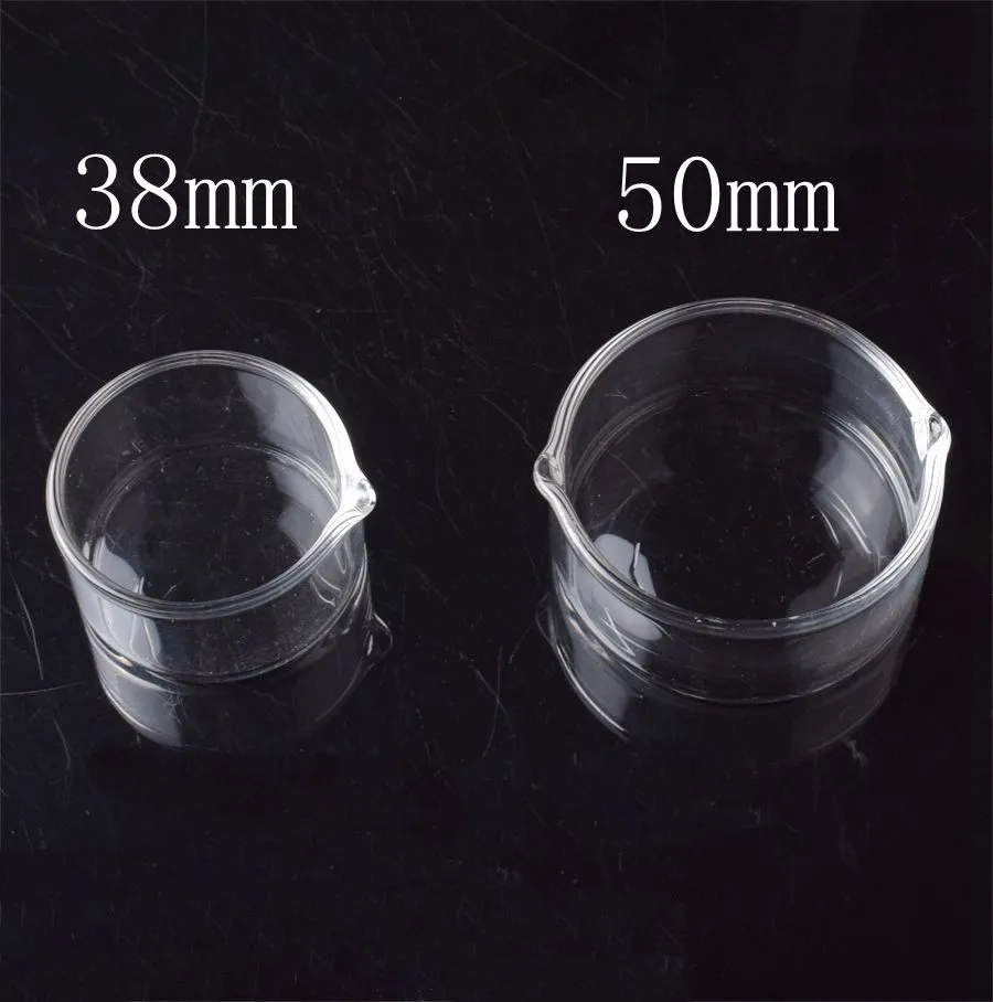 Glass Hookahs Oil Ring Ashtray Dish 38mm 50mm OD Dabber Dishs for Mini glass pipe Kit In Stock