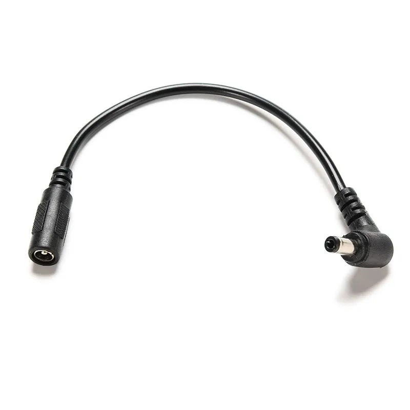 Gleichstrom-Netzsteckerkabel, 5,5 x 2,1 mm, 90-Grad-Stecker, Beleuchtungszubehör, hochwertiger Adapter-Verlängerungskabel-Stecker für CCTV-Kamera, 25 cm