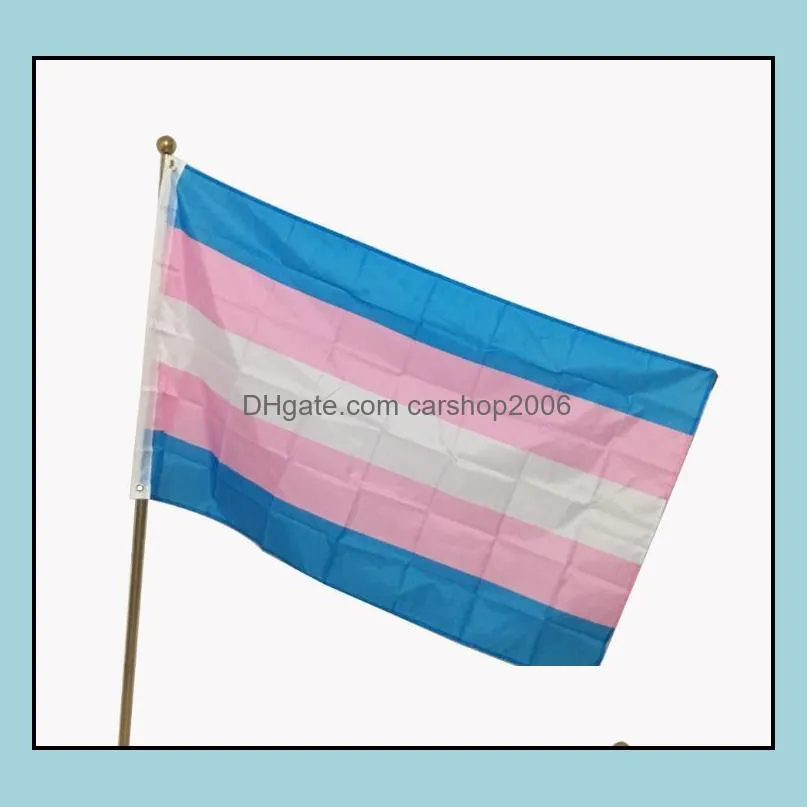 3x5 ft breeze transgender flag pink blue rainbow flags lgbt pride banner flags with brass grommets sn2454