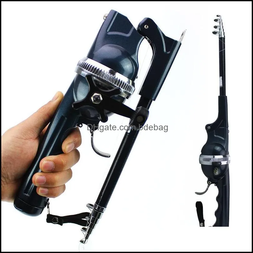 Portable Folding Fishing Rod Telescopic Stainless Steel Fly Poles With Reel  Line Travel Mini For Fish Drop Delivery 2021 Boat Rods Spor From Bdebag,  $0.44
