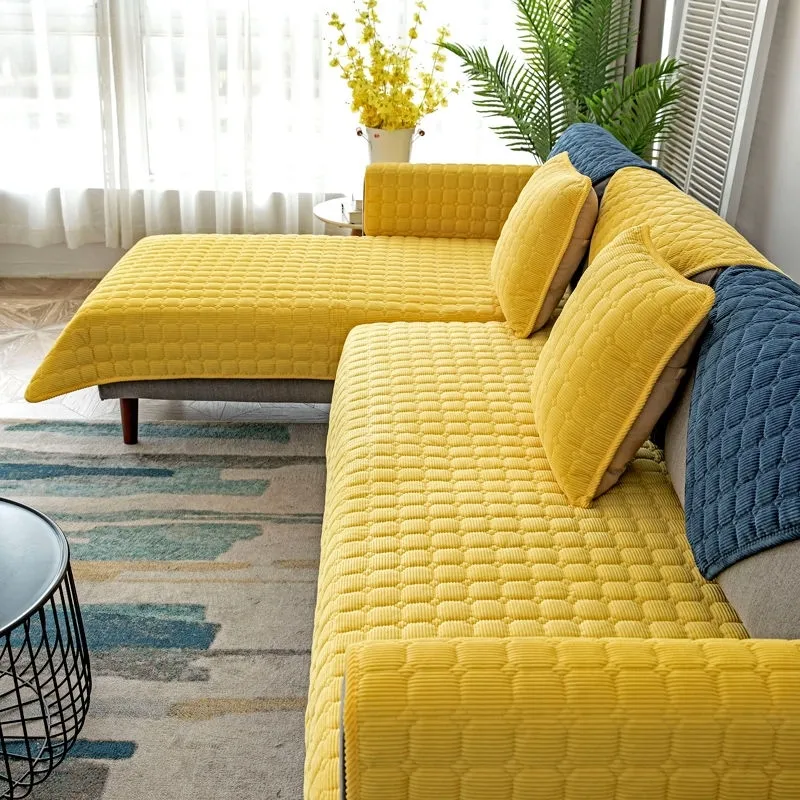 Verdicken Plüsch europäischen universellen rutschfesten couch abdeckung sofa handtuch für wohnzimmer dekor