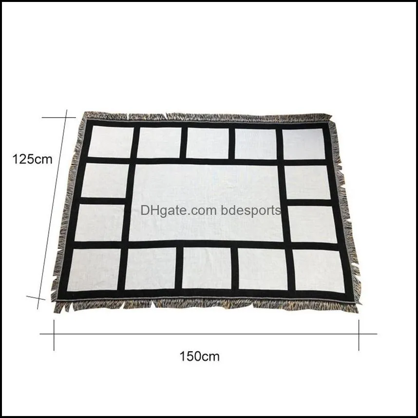 Sublimation Blanket White Blank Blankets for Sublimation Carpet Square Blanket for Sublimating Thermal transfer Printing Rug