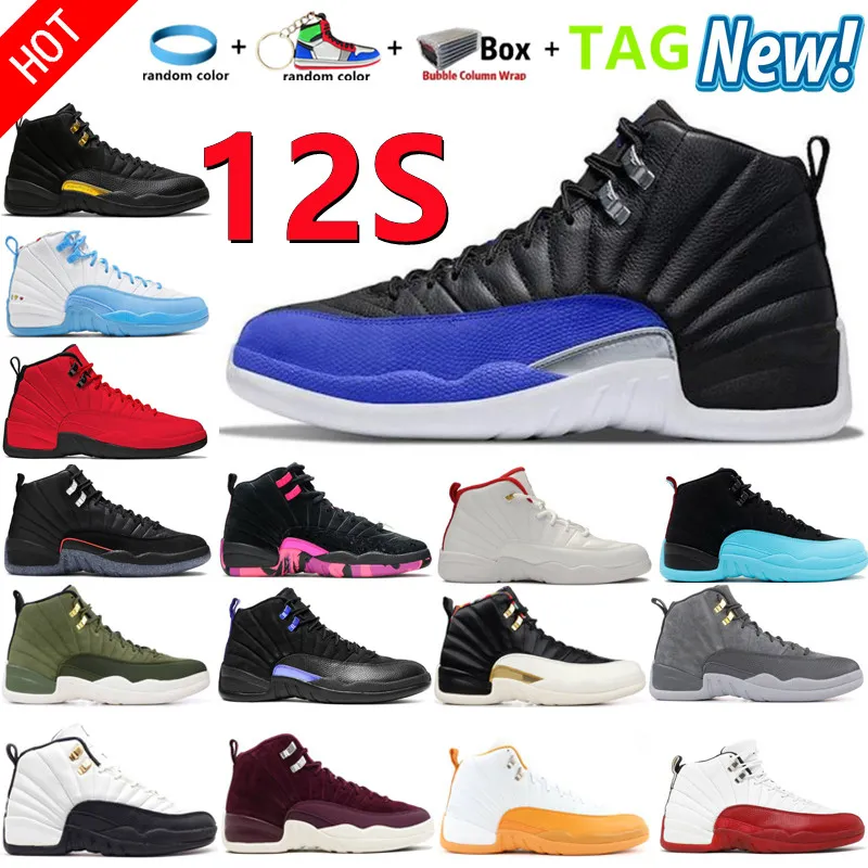 Neue 12s Basketballschuhe xii 12 Twist Grenze Grippe GIME Universität Gold Gamma Racer Blue Dark Concord Royalty Indigo Spiel Royal Französisch Triple Black Taxi Emoji Männer Sneaker Sneaker