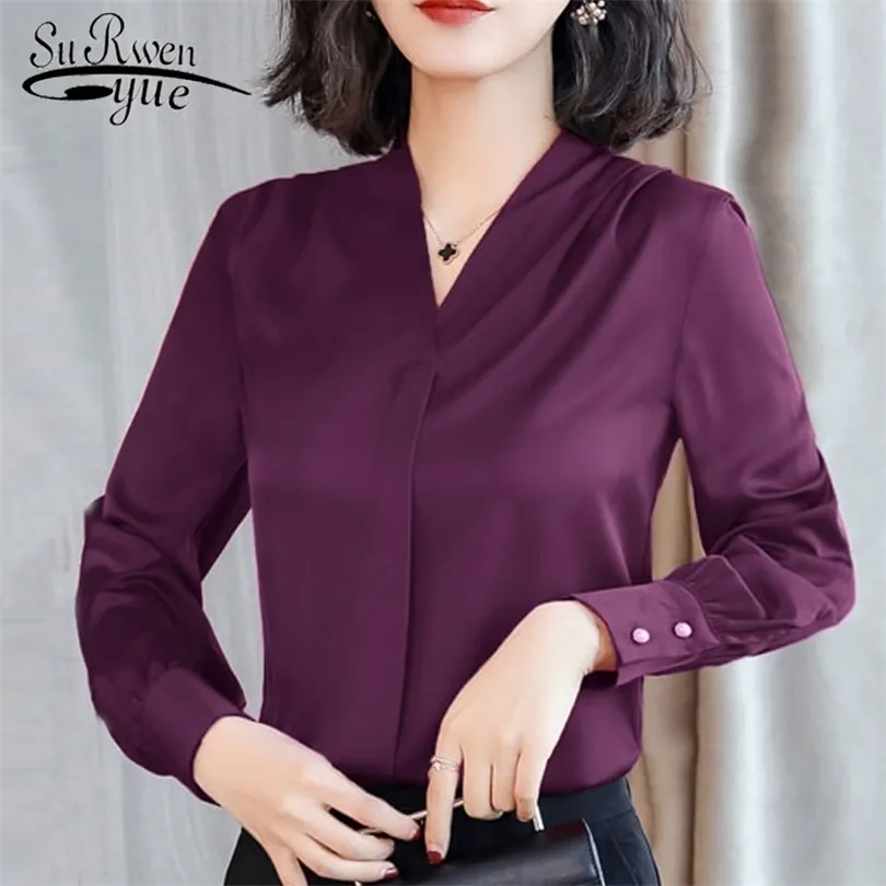 womens tops and blouses Chiffon blouse shirt long sleeve women shirts fashion spring plus size office blouse women 1779 50 201202