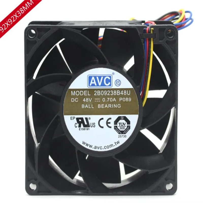 Ventola all'ingrosso: AVC 2B09238B48U 9038 48V 0.70A 9CM Ventola inverter ad alto volume violenta a 4 linee