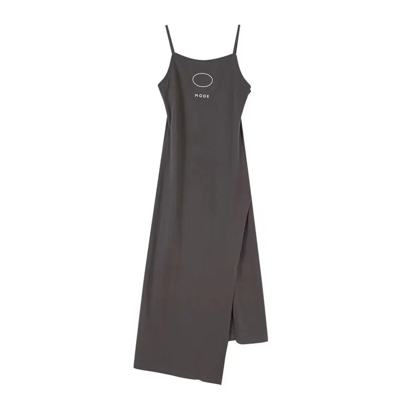 Vestido de festa ver￣o sexy splits estilo estilo mangueira stap feminino vestido comprido moda moda de alta qualidade preto