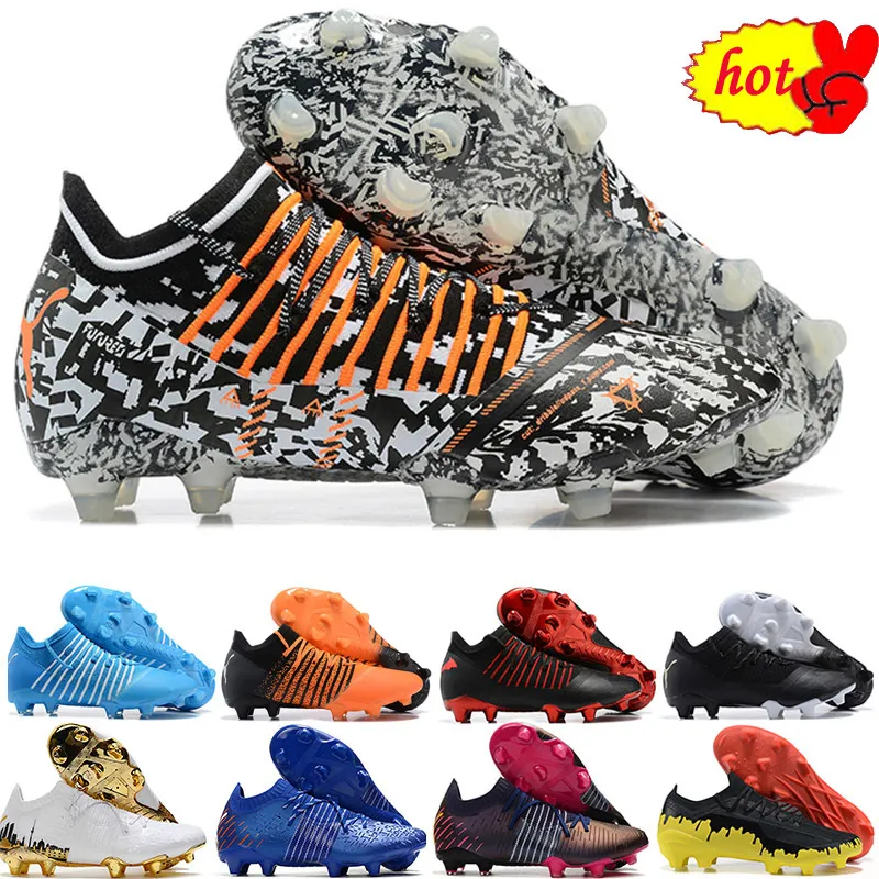 2022 2022 Mens Soccer Shoes Future Z 1.3 FG Teaser Limited Edition Cleats светло -голубые инстинкт оранжевый черный черный футбольный сапоги