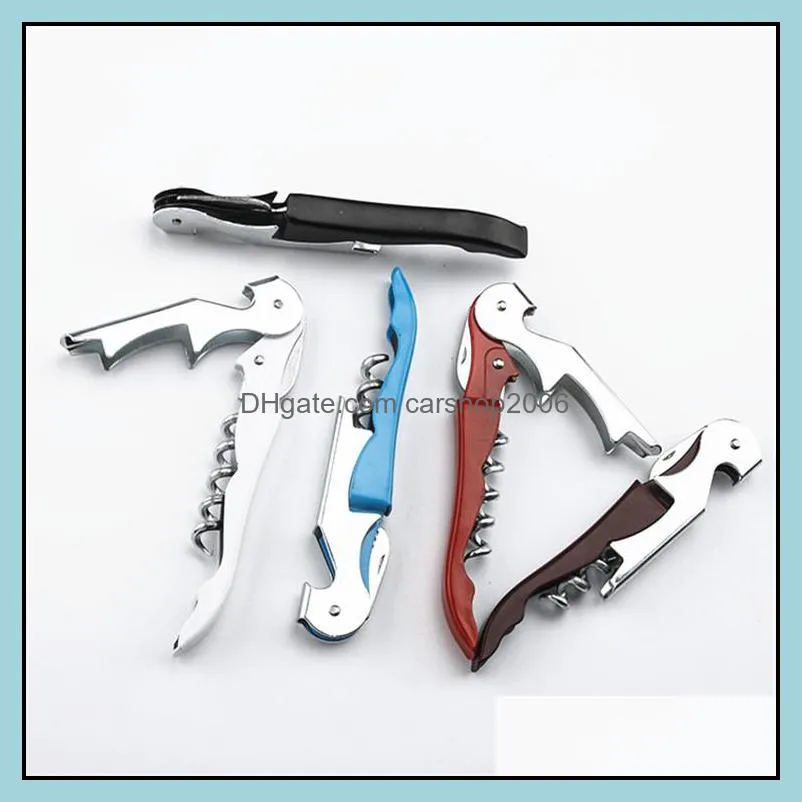 promotional wine opener corkscrew opener stainless steel wine bottle opener insert wholesale nine colors can be choosen