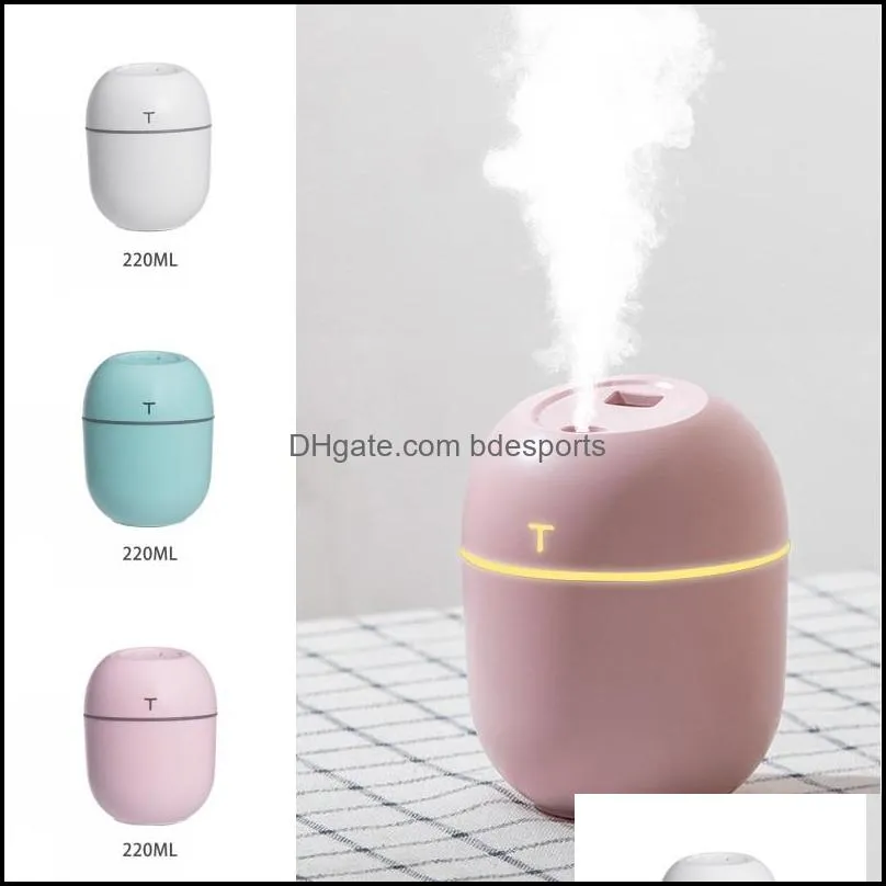 Mini Humidifiers USB Egg Shape Water Supply Instruments Home Vehicular Aromatherapy Machines Essential Oil Spray Ultrasonic Hot Sale 9lf