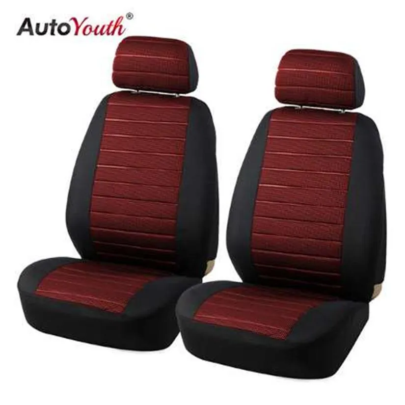 Autoyouth Front Autositzabdeckung Airbag Compatible Universal Fit Die meisten SUV -Autozubehör Autositzabdeckung für Toyota 3 Color255t