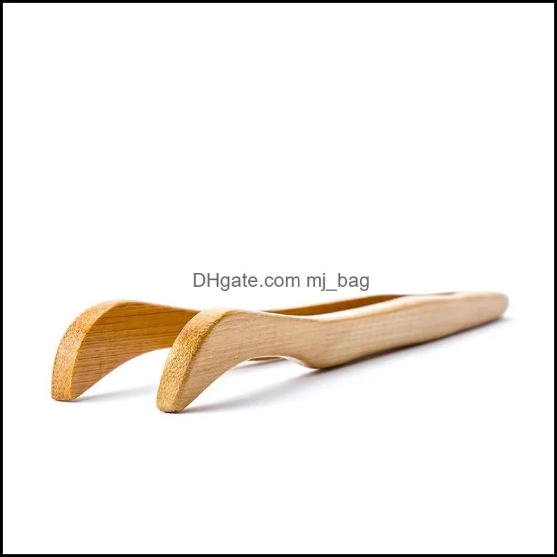 wooden tea clip simple household teas set tool teacup bent clips portable bamboo natural color accessories 18cm pae10723