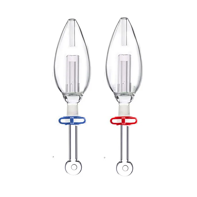 Tuyau de brûleur à mazout en verre 14mm Bongs en verre femelle Feb Egg Style Narguilés Conduites d'eau Pommeau de douche Perc Dab Plate-forme pétrolière en paille avec clip en plastique