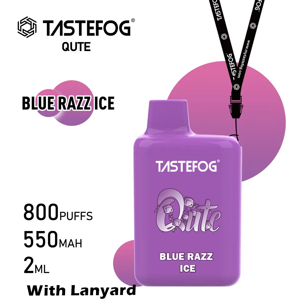 最新の800パフEタバコ使い捨てベイプボックスTastefog Factoryダイレクト卸売最高品質15 e-liquidフレーバー2％nic