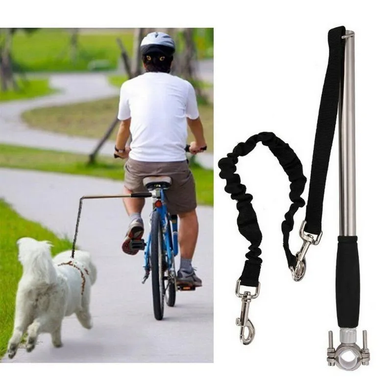 Colliers pour chiens Laisses Mains libres Vélo Marche Courez vers un exercice sûr Laisse pour animaux de compagnie pour l'exercice de vélo 100g2280