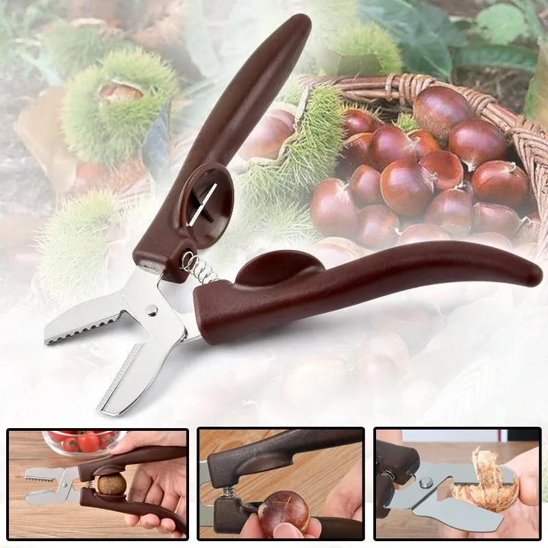 chestnut opener cut chestnut knifes peeler shell cuts raw chestnuts knife pliers clip