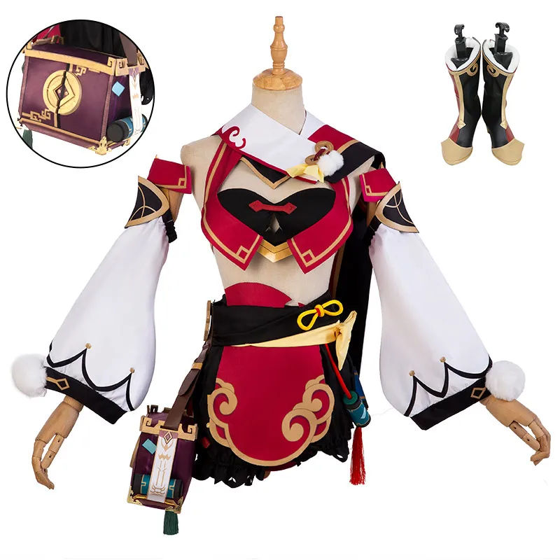 Genshin Impact Yan Fei Cosplay Costume Game Outfits Dress Halloween Carnival Women Girl Uniforms