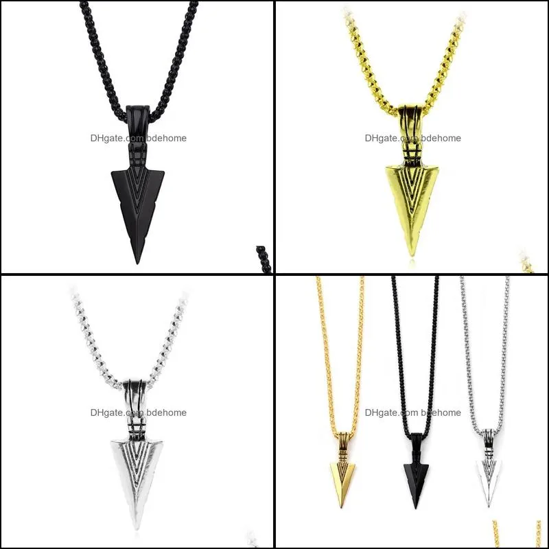 unique premium energy wearable wholesale arrowhead arrow necklace