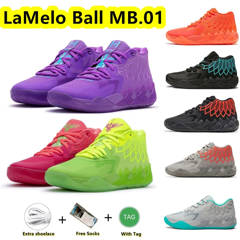 MB 1 Men and women LaMelo Ball Basketball Shoes Rick and Morty Rock Ridge Red Queen City Not From Here LO UFO BuzzCity Black Blast Trainers Sports