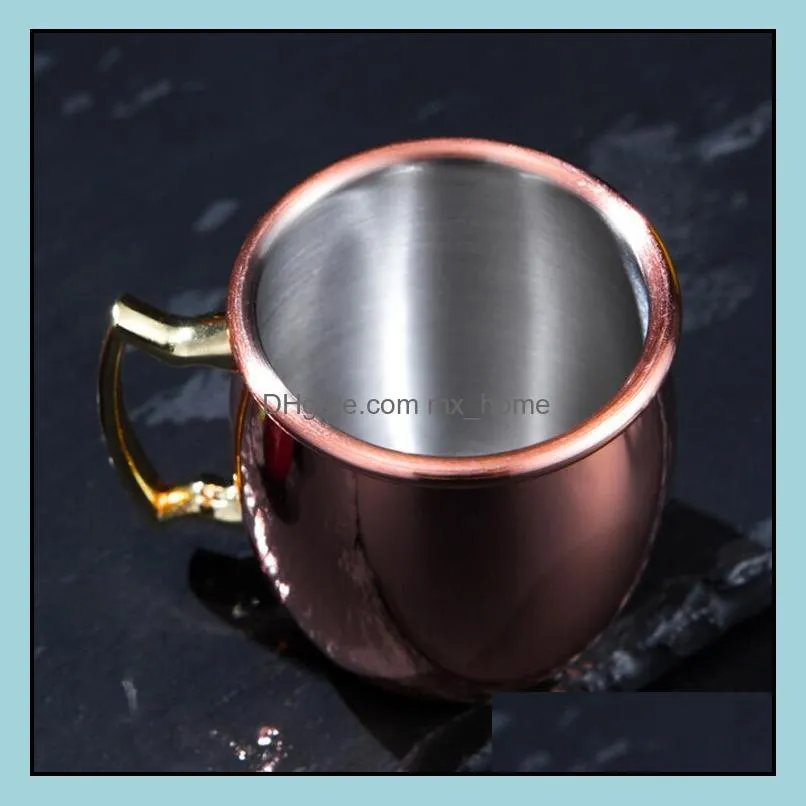 moscow mini glass shot mugs stainless steel cocktail cup moscow mule cup mini wine beer a small copper cup ysy320-l