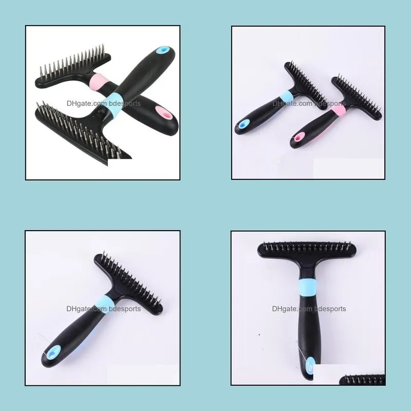 Pet Dog Short Long Thick Hair Fur Shedding Remove Cat Groom Rake Brush Comb