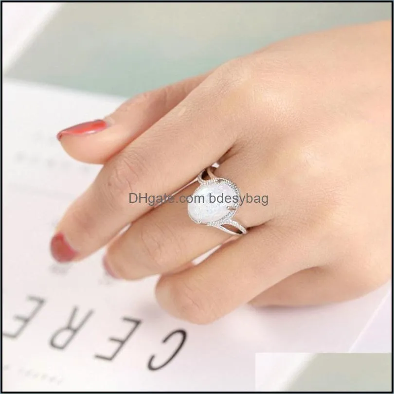 wedding rings womens dainty promise for women heart luxury copper jewelry vintage silver large gemstone