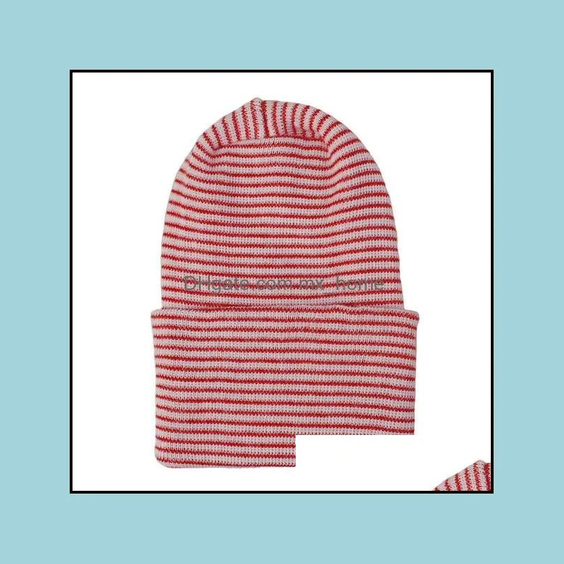 new autumn winter infant baby hat child babies stripe hats soft beanie kids knitted hat 15334