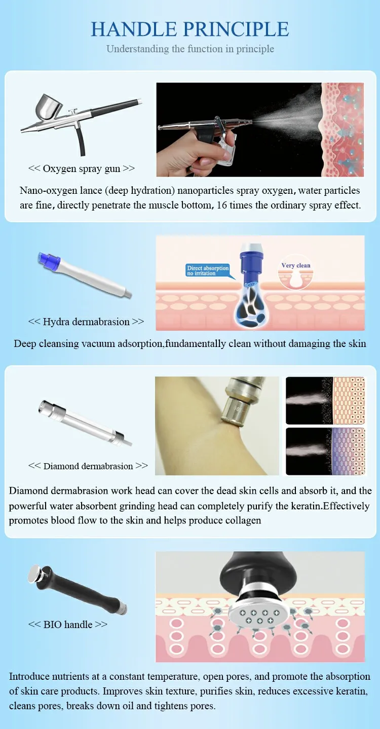 Professional diamond dermabrasion machines/hydrafacials beauty machine