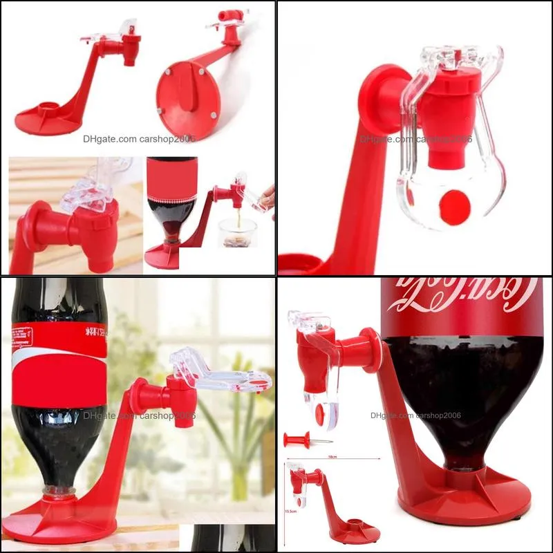 Drinkware Handle Soda Drink Dispenser Bottle Coke Inverted Drinking Water Dispenser Switch For Gadget Party Home Bar