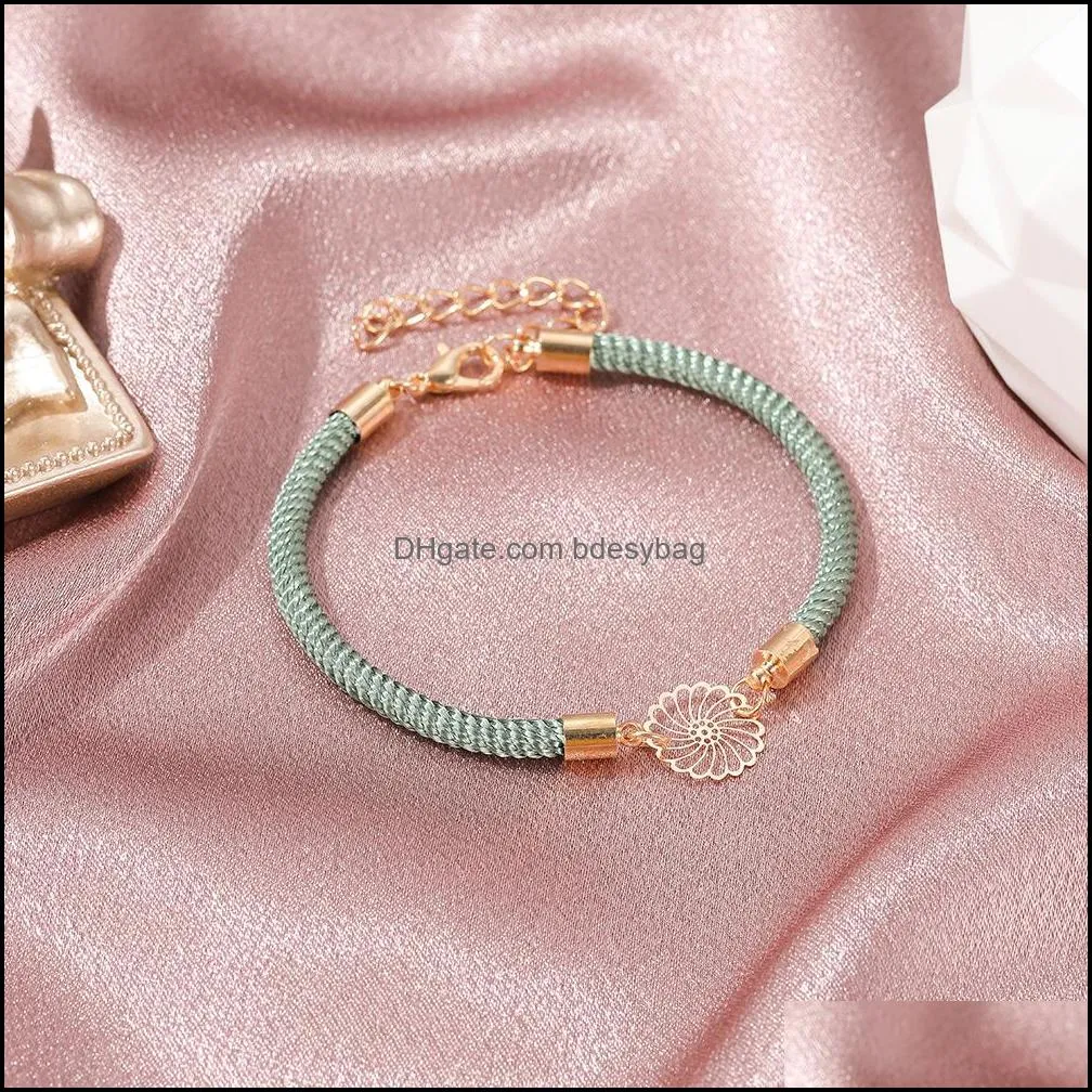 4pcs/lot bracelet jewelry friendship hand-woven heart charms rope chain bracelet lucky rope love hand couple bracelet