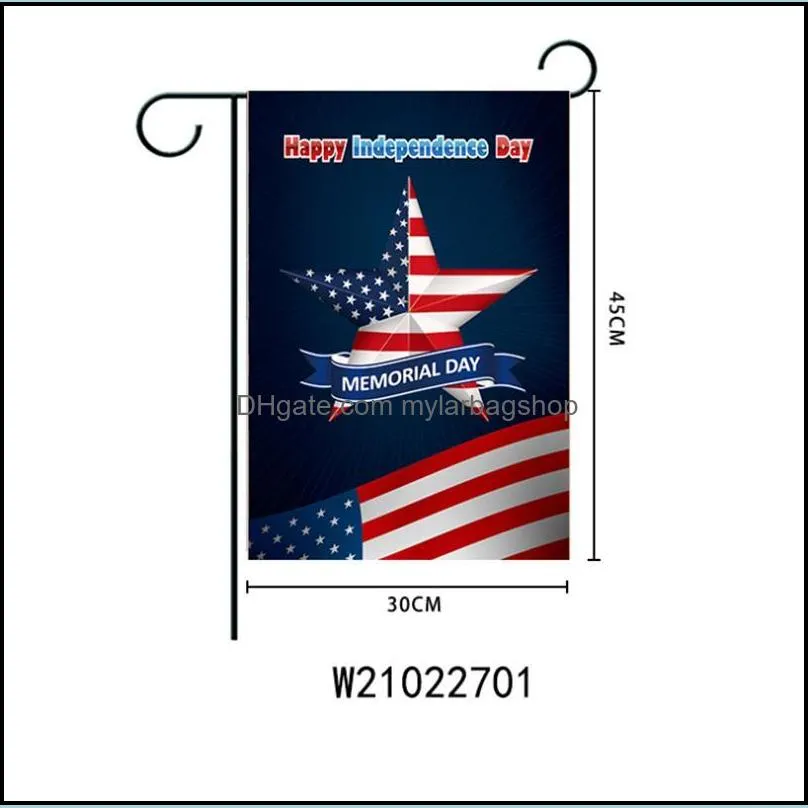 holiday garden flag party home decoration flag banner colorful double sided garden flag home festive lawn decor 30*45cm