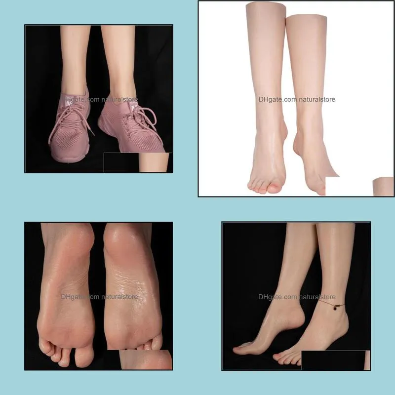 Sexy Female Silicone Mannequin Sock Silicone Foot Model Lifelike Customized
