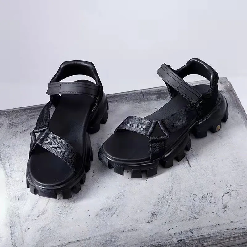 Top Quality P Shoe Padded Leather Sport Sandals Mens Womens Rubber Slippers Slide Summer Fashion Open Toe Super Soft Comfy Sole Home House Cushion Slide Sandal - LF