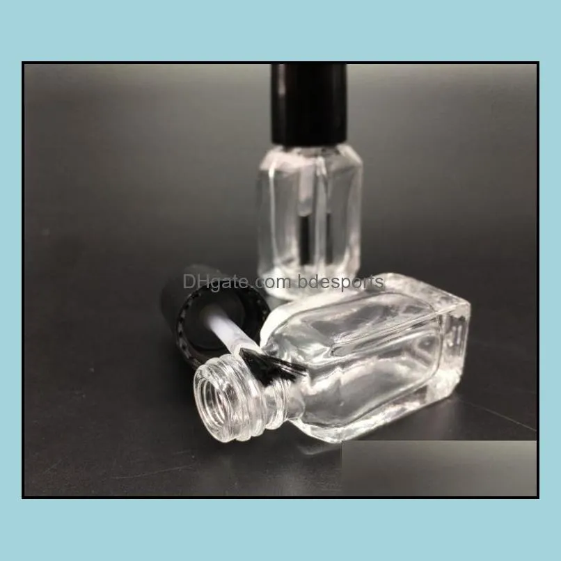 Wholesale 5ml 1000pcs/lot empty nail polish bottle for Cosmetics Packaging Nail Bottles Empty Glass Bottle with brush SN4596