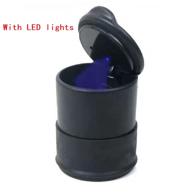 LED Car Ashtray Cigarette Ash Cup Automatic Light Indicating
