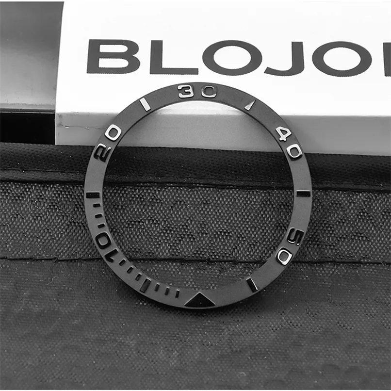 Смотреть аксессуары водонепроницаемые покрытие серебристого черного золота циркония керамическое кольцо Шкала 38 31 8 1 2 мм унисекс Безель 220617GX