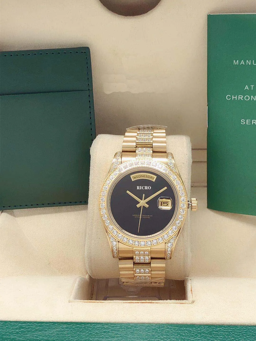 Gold diamond outlet watches for sale