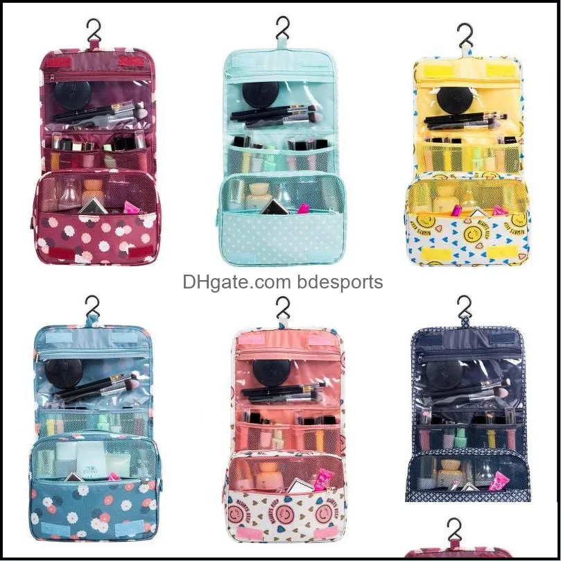 24*10*19CM Makeup Bag Rectangle Magic Stick Cosmetic Cloth Pouch Travel Portable DIY Organizer Storage Handbags Hook Hot Sale 6 8yf G2