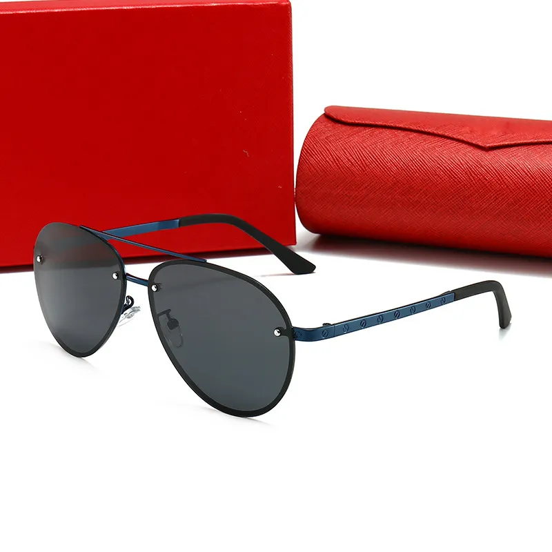 赤いボックス806643＃adumbralパイロットブラウンが付いている男性の高品質の黒いガラスUv400のメタルフレームアイウェアのための高級デザイナーの古典的な丸いサングラス