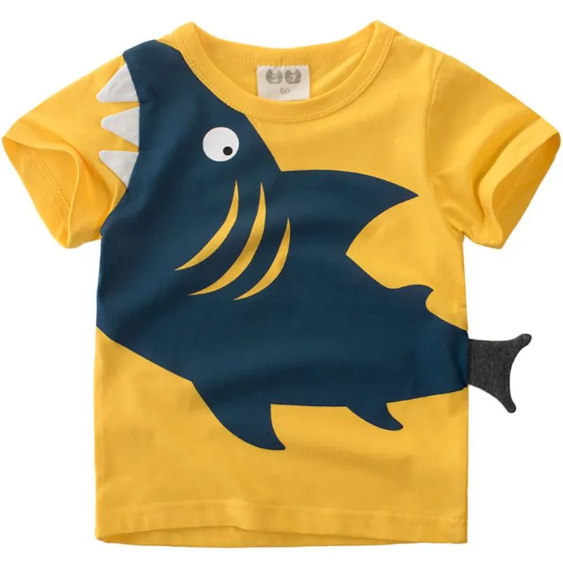 T Shirts Boys Fishing T Shirts Cute Fun Cartoon Fish Tees Girls Tops ...