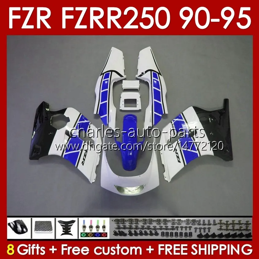 Набор для общеизводства для Yamaha fzrr Fzr 250r 250rr Fzr 250 Fzr250r 143no.96 FZR-250 FZR250 RR 1990 1991 1992 1993 1994 1995 Fzr250rr Fzr-250r 90 92 92 93 94 95 Bloy Blue Stock Blue Stock