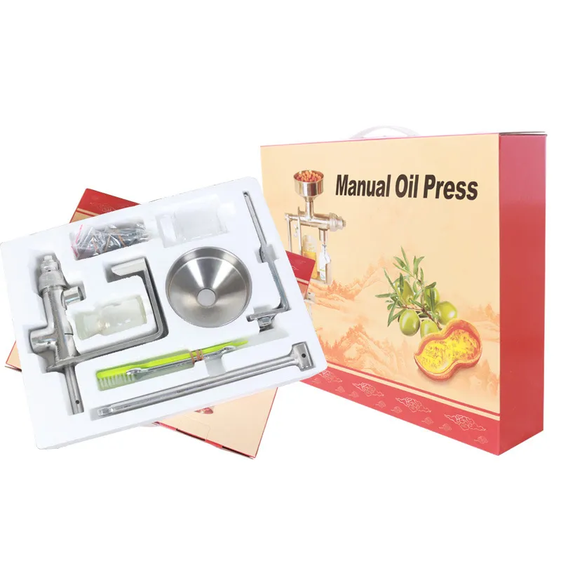 JM-03 Ciała Ze Stali Nierdzewnej Ciała Ręczna Crank Oil Press Zdrowy Olej DIY Fitness Mały Miniatura