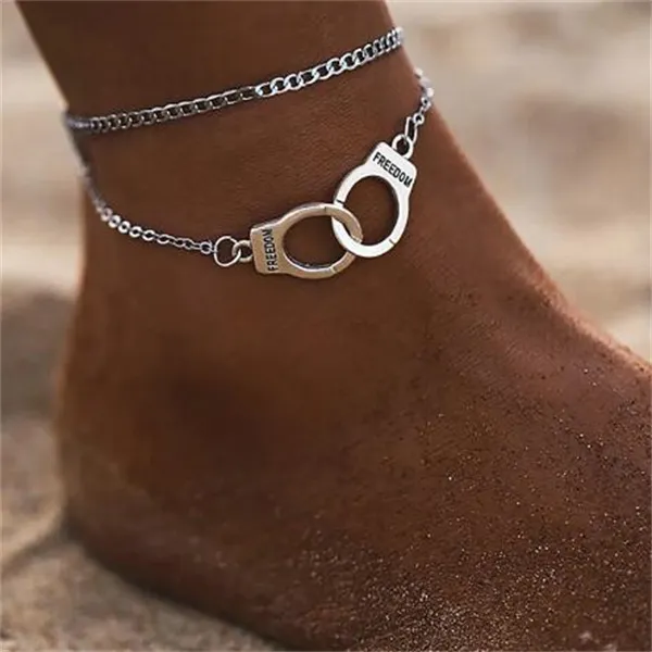 Boho Style Star cavigliera moda multistrato catena del piede 2022 manette alla caviglia per le donne braccialetto accessori da spiaggia regalo GC1085