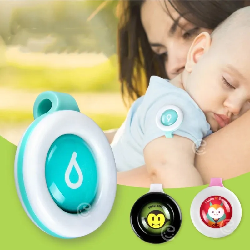 Nieuwe anti-mosquito-knop Leuke cartoon muggen Mosquito afstotende clip Volwassenen Kinderen Zomer Niet-toxische muggento Repellent Buckle Pest Control