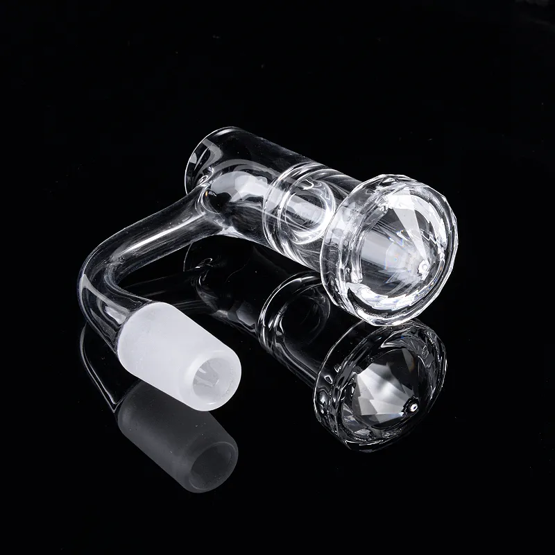 Clear Unique Shape US Grade Fully Weld Quartz Banger Smoking Flat Terp Slurper Beveled Edge Seamless Bangers For Glass Bongs FWQB19 20