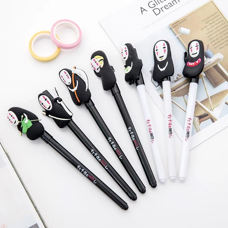 Gel Pennor 40 st Creative Cartoon Cute Neutral Pen Face-Free Man Signatur Studentpris Gåva Partihandel Stationery