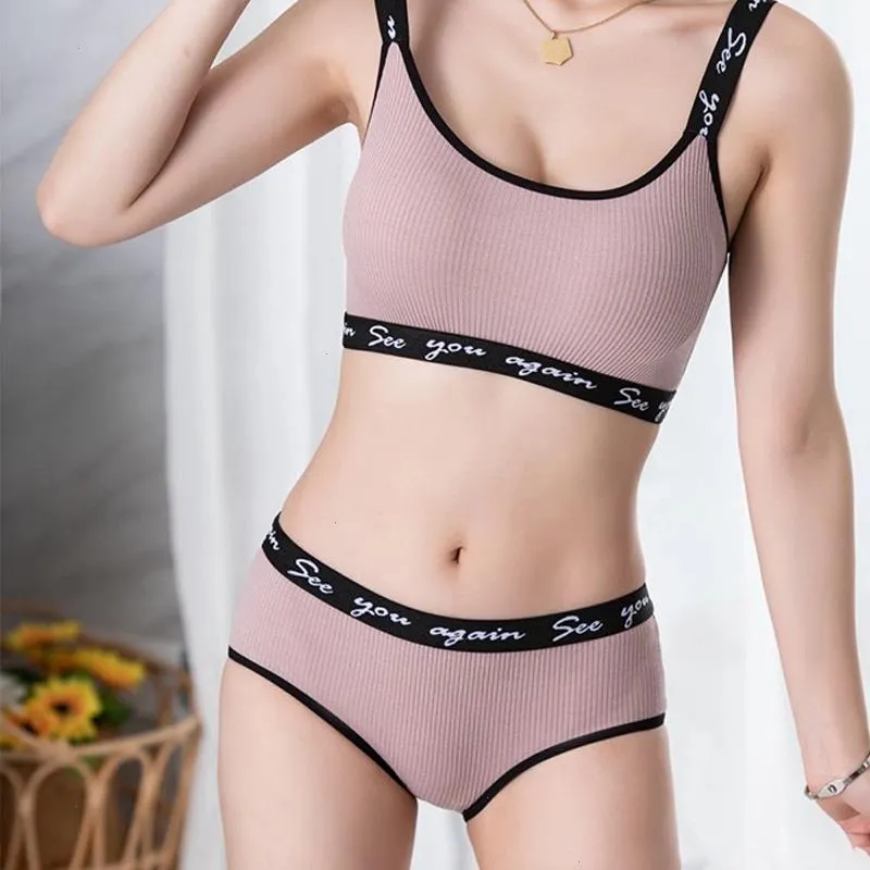 Set Sexy Women Padded Bra Panties Push Up Sports Seamless Lingerie Sets  Fitness Crop Top Underwear Briefs From 20,43 €